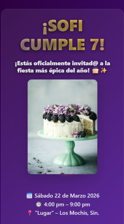 Invitación XV Años